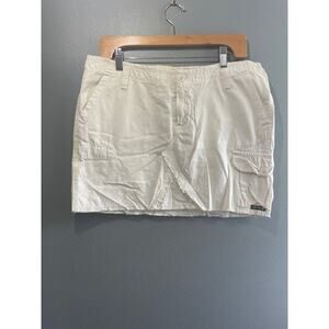 Lucky Brand Size 10 Cargo Style Cutoff Skirt 100%‎ Cotton